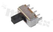 Miniaturowy przełącznik suwakowy; jednobiegowy; 2-pozycyjny; 12x5.7x5mm; h=6mm; sposób przełączania ON-ON