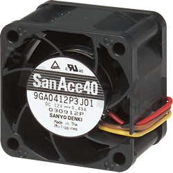 Fan; DC; 12VDC; 40x40x28mm; 0.46m3/min; 47.0dB.