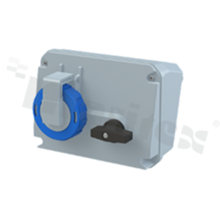 216MHS6W; Industrial Switched Interlocked Socket Outlet; series Critical&Safe