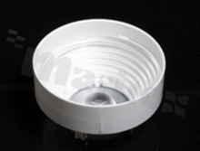 Lens for LED COB; angle: 48 to 65 degrees FWHM; Number of LEDs: 1; Dimensions: round 70mm; Height: 41.5mm; meterial: PMMA; PC; Fastening: socket