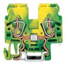 Złączka na szynę DIN 15; PE; 2- zaciskowa; zatrzaskowa Cage Clamp; na przewód 0,08-2,5mm2 (28-12 AWG);