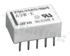 Electromagnetic relay; contact rating current 1A; coil voltage 5VDC; 2 changeover contact (2C); 1A/30VDC; 0;5A/125VAC