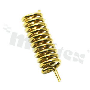 Antenna; spring; ISM; 868MHz; 2-3.0dBi; VSWR<1.6; linear; welding head; 17.5x5.2mm