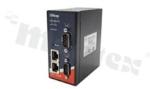Industrial 4-port secure serial to Ethernet device server with 2xRS-232/422/485 and 2x10/100Base-T(X); DIN; operating temperature -40+70 deg.C; supply 12...48VDC; 1-port PoE; DIN rail mountable