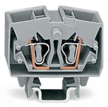 Din rail terminal block MINI; for wire 0,08-2,5mm2 (28-12 AWG); spring clamp Cage-Clamp; blue; 800V/24A