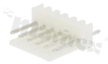 Header for PCB; pitch 2.54mm; 6-contacts; THT; male; top entry; 250V/3A