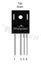 Transistor N-MOSFET SiC; unipolar; 750V; 15mOhm; 128A; 372W; -40+175 deg.C; THT; TO-247-4LP