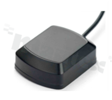 Antena; prostokątna; GNSS; 1575.42-1602MHz; 2.0dBi; VSWR<1.5; RG174; 3m; SMA; przyklejana; 45.2x35.8x15.1mm; czarny