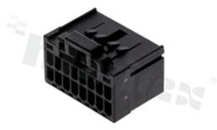 Korpus złącza kablowego; w rastrze 2.50mm; 16-stykowego; żeńskie; na przewód AWG#20-28; 250V/4.6A