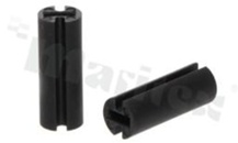 Spacer sleeve for 3.0mm LED; high A=12.0mm; black