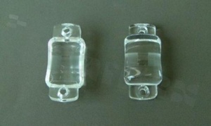 Lens for LED high power; angle: oval 60 x 130 degrees ; Number of LEDs: 1; Dimensions: 30x14.35mm; Height: 8.5mm; material: PMMA; PC; Fastening: glue