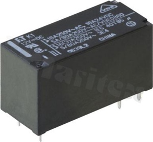 Electromagnetic relay; contact rating current 16A; coil voltage 5VDC; changeover contact (1C); 16A/24VDC; 16A/250VAC