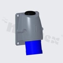 Connector power heavy duty power; 3P+E