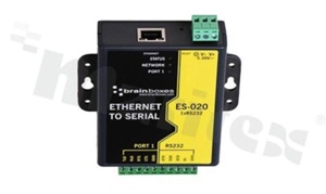 1 Port RS232 Ethernet to Serial Adapter; supply 5-30V DC; operating temperature 0+55 deg.C; DIN rail