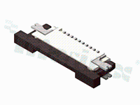 ZIF connector for FFC/FPC; pitch 0.50mm; 12-contacts; SMD; side entry; downside contacts