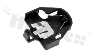 Battery holder; contact: phosphor bronze