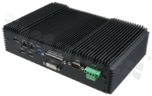 Bezwentylatorowy komputer przemysłowy; Celeron 3955U/ Core i3/i5/i7; RAM: do 16GB; 2xCOM; 4xUSB; 2xLAN; GPIO; 2xSIM; SMBus; Audio; SATA; mPCIe; M.2 Key B; TPM 2.0; temp. pracy: -20+60C; 9-32VDC