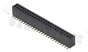 Listwa stykowa do PCB; w rastrze 1.27mm; 2x25 styków; montaż: SMD; żeńska; prosta; dwurzędowe; z uchwytem pick&place