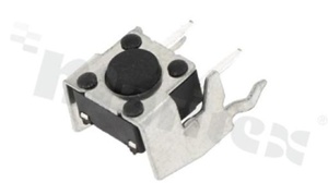 Tact Switch; THT; dimensions 6.0x6.0; h=4.3mm; right angle; operating force 260gf; button: round