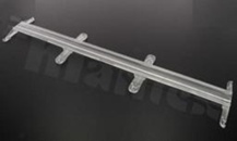 Lens for LED mid power; angle: 30 degrees ; Number of LEDs: 1; Dimensions: 285.9x61mm; Height: 7.99mm; material: PMMA; Fastening: screw