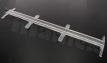 Lens for LED mid power; angle: 30 degrees ; Number of LEDs: 1; Dimensions: 285.9x61mm; Height: 7.99mm; material: PMMA; Fastening: screw