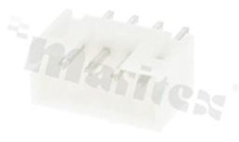 Header for PCB; pitch 2.00mm; 4-contacts; THT; male; top entry; 100V/2A