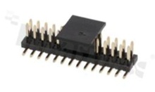 Pin Header; pitch 1.27mm; 2x14 pins; assembly: SMD; male; straight; double row pick&place pod