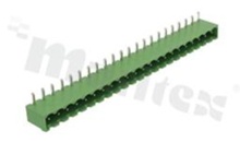 Listwa zaciskowa rozłączalna; w rastrze 5.08mm; 22-torowa; męska; kątowa; zabudowana; UL 300V/15A, TUV 320V/20A