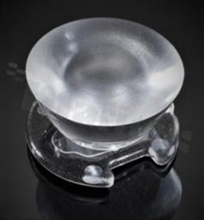 Lens for LED high power; angle: 32 to 45 degrees FWHM; Number of LEDs: 1; Dimensions: round 26mm; Height: 14.7mm; meterial: PMMA; Fastening: tape; pin