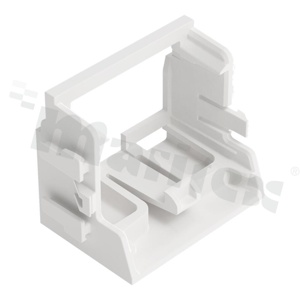 Adapter; for 10-wire connectors from 221 series; 4mm2; snap-in mounting;white