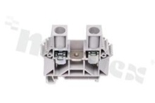 Installation terminal block; 1-level; 2-contacts; for wire 0,5-35,0mm2; screw terminal; grey; Din rail; 1000V/76A