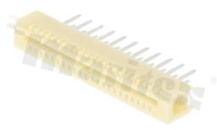Złącze Non-ZIF do PCB; w rastrze 1.00mm; 22-stykowe; montaż: THT; pionowe