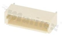 Header for PCB; pitch 1.00mm; 8-contacts; SMD; male; side entry; 50V/1A