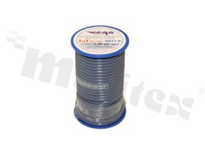 Single wire LGY/H05V-K; with copper multi-strand; grey; cross section 2.50mm2; AWG 14; 500V; -40+105 deg.C; 10m.