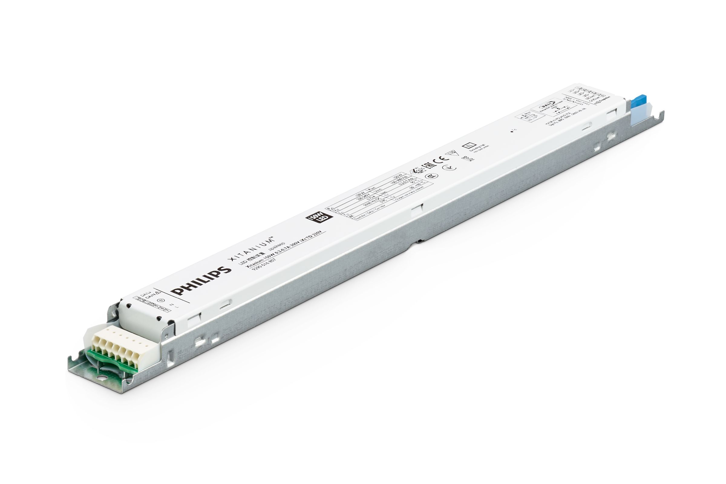 Power supply; LED; DALI; 100W; 100-300V; 0.15-0.5A; 220-240VAC; 186-250VDC; IP20
