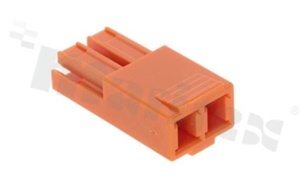 Gniazdo; montaż: przewód-przewód; Ilość styków: 2; obciążalność 3A; napięcie 600V