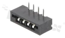 Non-ZIF connector for FFC/FPC; pitch 2.54mm; 4-contacts; THT; side entry