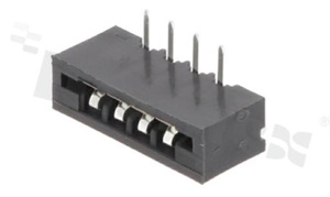 Złącze Non-ZIF do PCB; w rastrze 2.54mm; 4-stykowe; montaż: THT; poziome