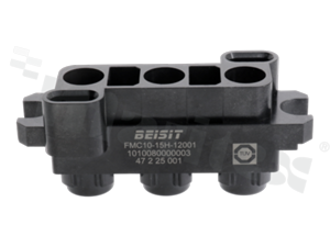 Złącze pływające;do magazynowania energii;crimp;zasilające i sygnałowe;męskie;3 pin(25mm2) zasilające + 12 pin(0.5mm2) sygnałowe; 1000V/120A (3 pin); 60V/5A (12pin); czarne