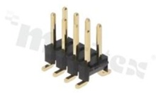 Pin Header; pitch 2.54mm; 2x4 pins; assembly: SMD; male; straight; double row