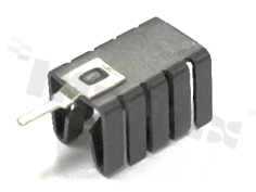 Heatsink; moulded TO-220; TO-262 19x12.8x12.7mm; black; anodized aluminium AL5052; RoHS.