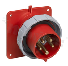 Connector power heavy duty power; 3P+N+E; male