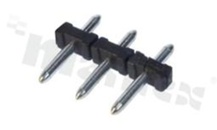 Listwa 3-kołkowa; prosta ; w rastrze 5.00mm