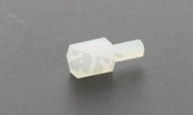 Tulejka dystansowa; plastikowa; sześciokątna; gwint M2 .5x0.45 wewnętrzny-zewnętrzny; wysokość dystansu 5.0mm