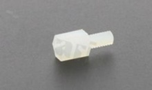 Tulejka dystansowa; plastikowa; sześciokątna; gwint M2 .5x0.45 wewnętrzny-zewnętrzny; wysokość dystansu 5.0mm