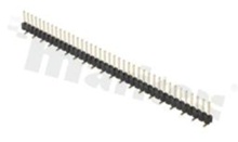 Pin Header; pitch 2.54mm; 1x40 pins; assembly: SMD; male; straight; single row