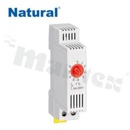 Termostat; zamknięty; 10A dla 250/120VAC; 30W dla 24-72VDC; na szynę DIN; IP20; -45+80 st.C; 83x48x17mm