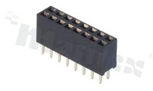 Listwa żeńska, prosta, 14-stykowa, <b>2x7 styków</b>, w rastrze 2.54mm, RoHS
