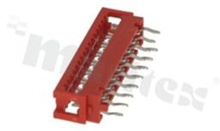 Low profile IDC connector; pitch 1.27mm; 16-contacts; flat cable AWG#26-#28; 1.5A 230V AC/DC 