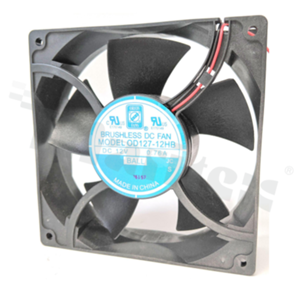 Wentylator; DC; łożyska kulkowe; 173CFM; 0.61A; 24V; 14.64W; 3490RPM; 127x127x38.5mm